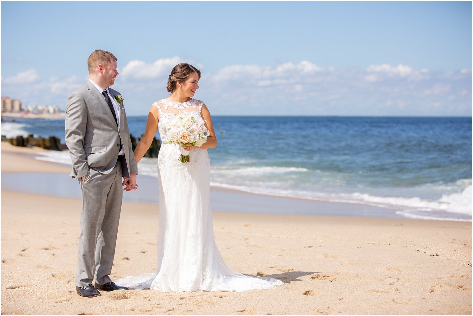Ocean Place Resort and Spa beachfront wedding portraits