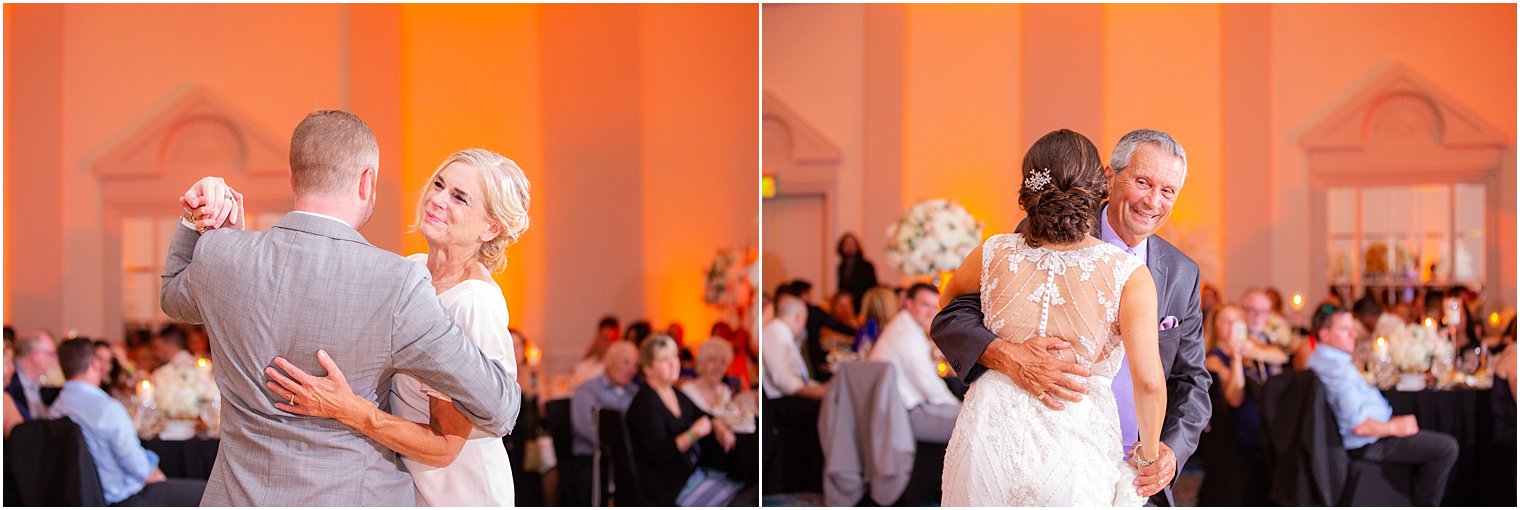 parent dances during wedding reception at Ocean Place Resort and Spa