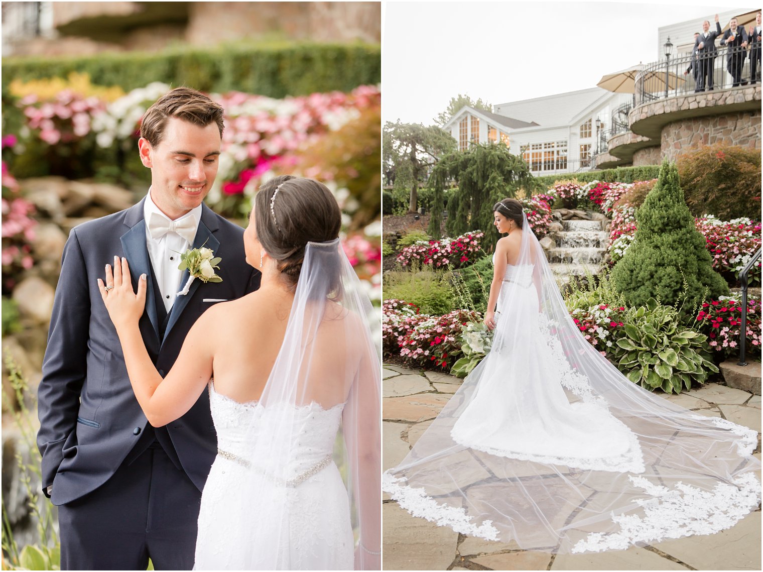 classic bridal portrait of Pnina Tornai wedding gown at Park Savoy Estate 