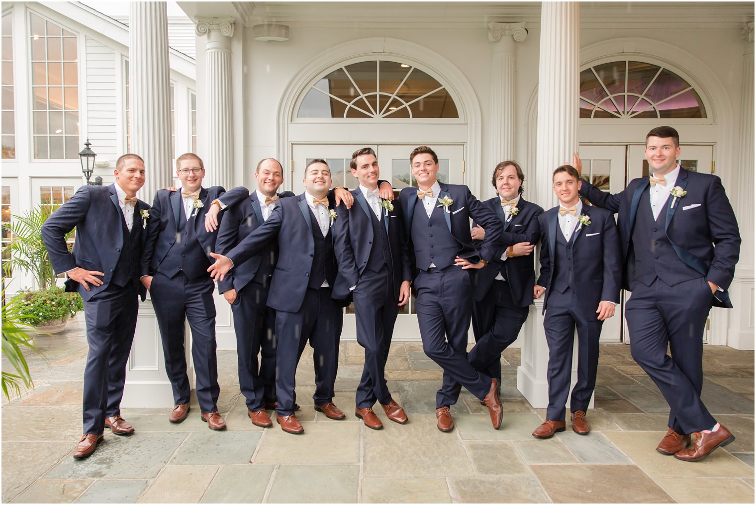 fun groomsmen portrait at Park Savoy Estate by Idalia Photography