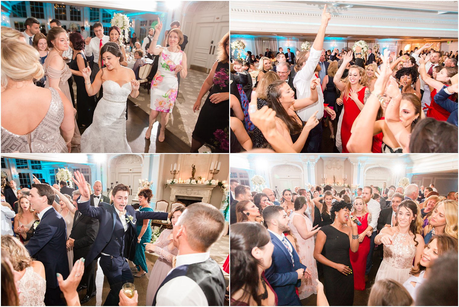 guests dance to music by Hank Lane Band at Park Savoy Estate wedding reception