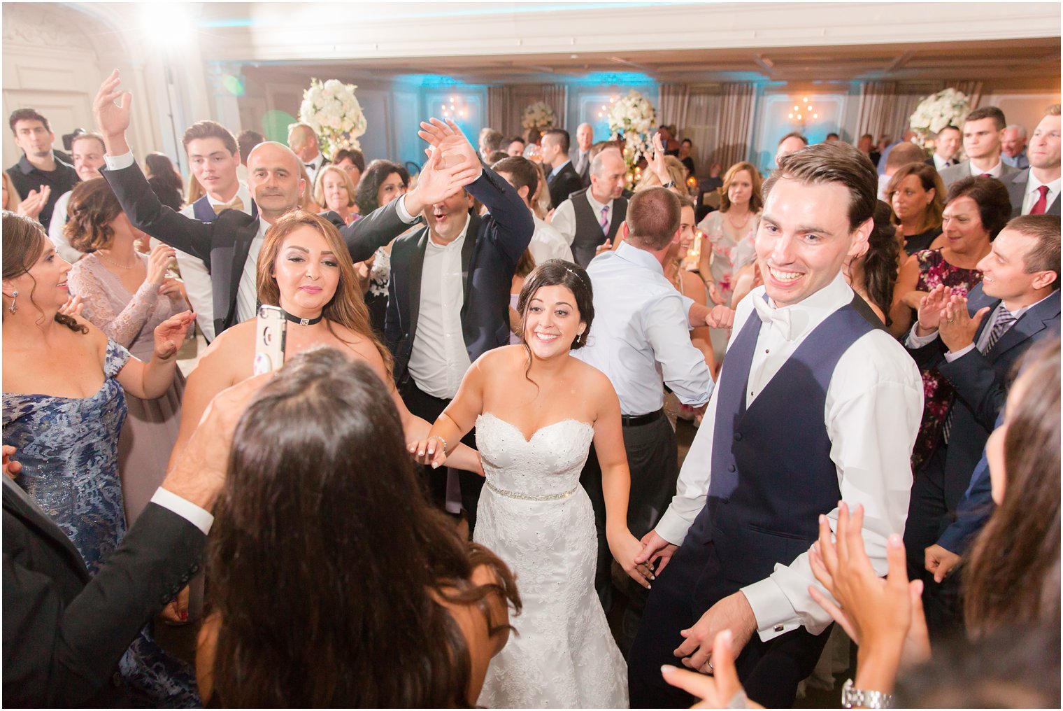 bride and groom dancing during reception at Park Savoy Estate 