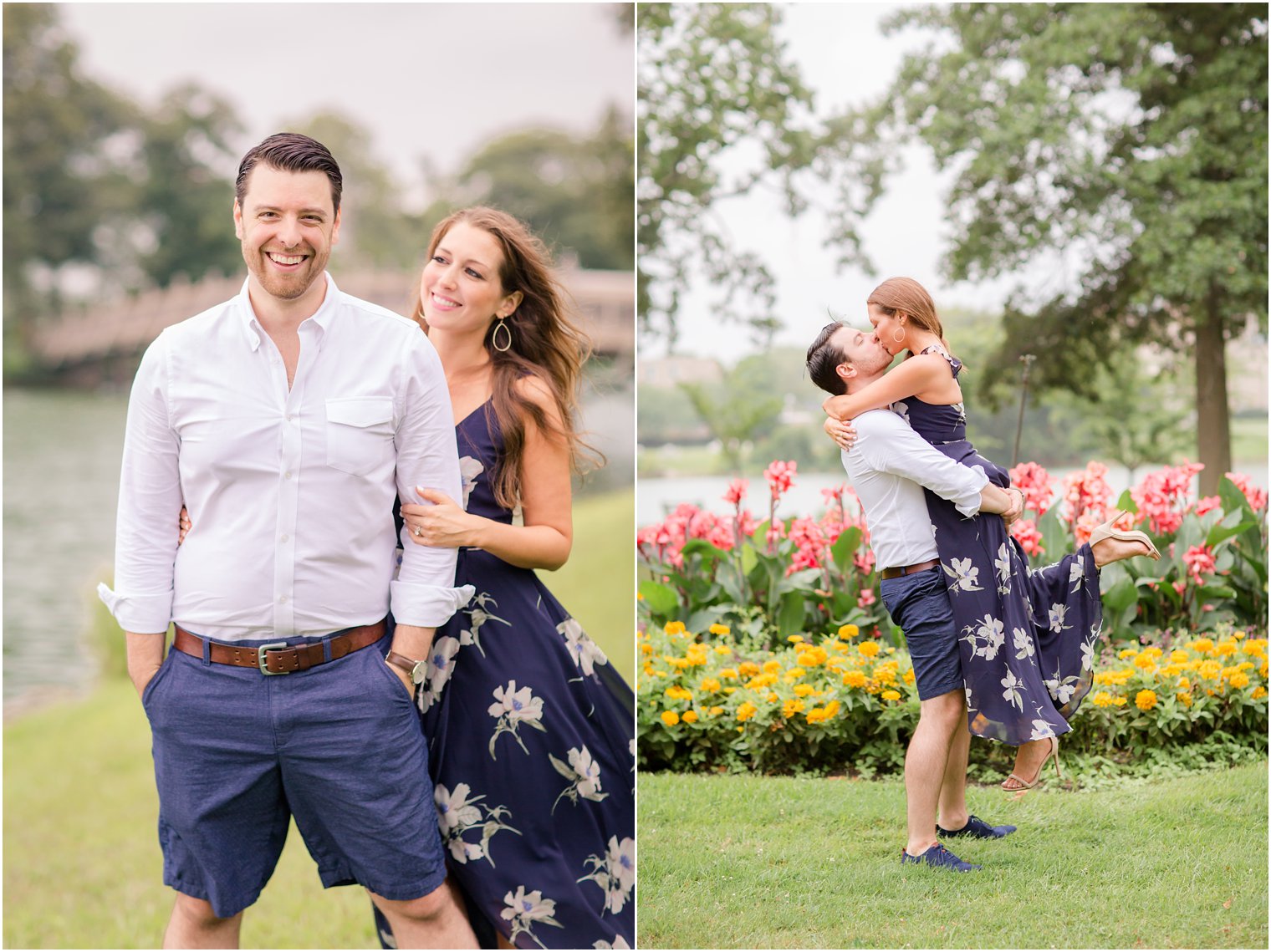 summer Spring Lake NJ Engagement session with Idalia Photography