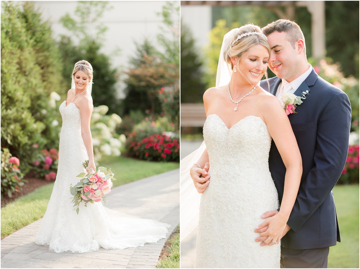 summer wedding portraits at the Palace at Somerset Park with Idalia Photography 