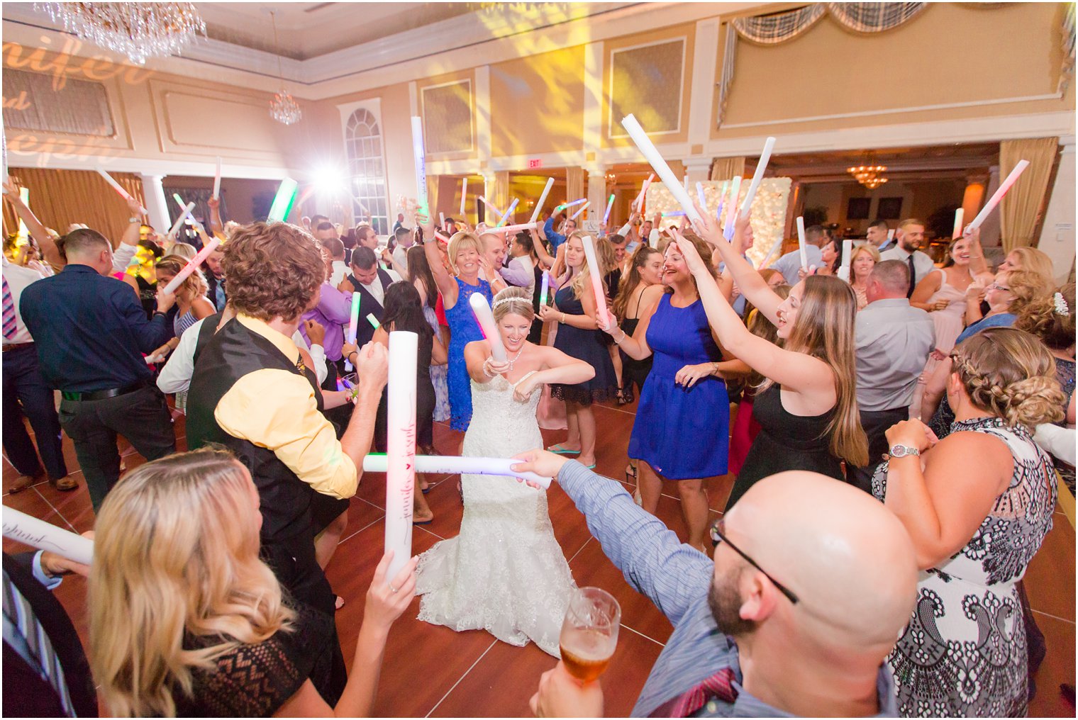 fun with dancing at the Palace at Somerset Park wedding photographed by Idalia Photography