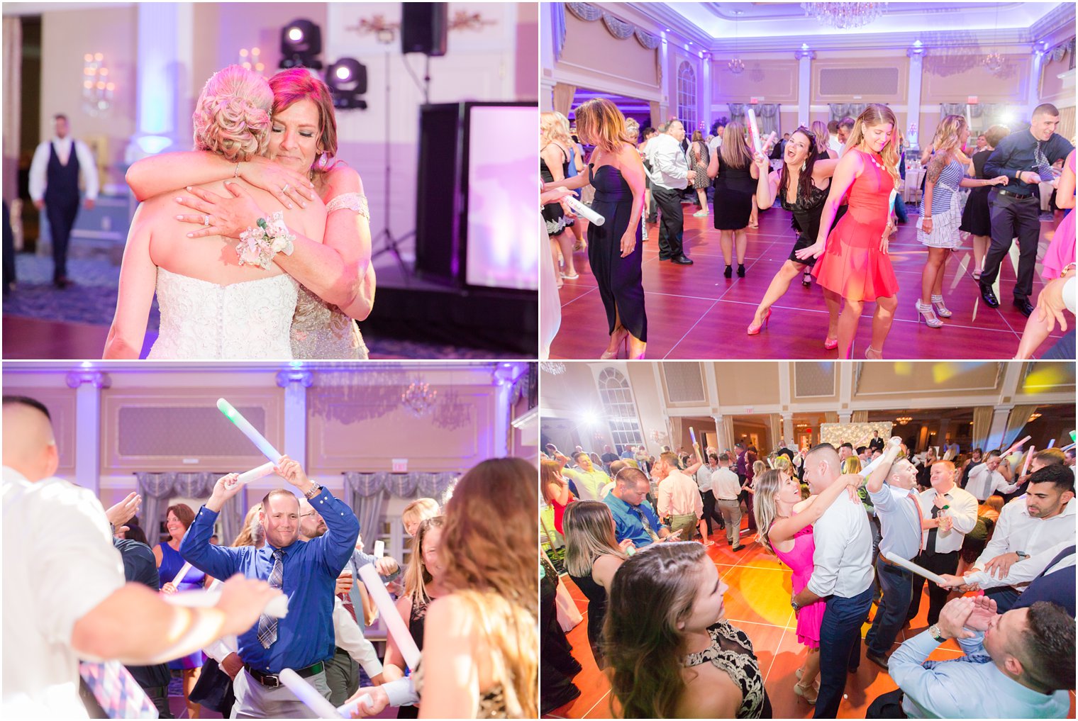 exciting wedding reception at the Palace at Somerset Park photographed by New Jersey wedding photographers Idalia Photography