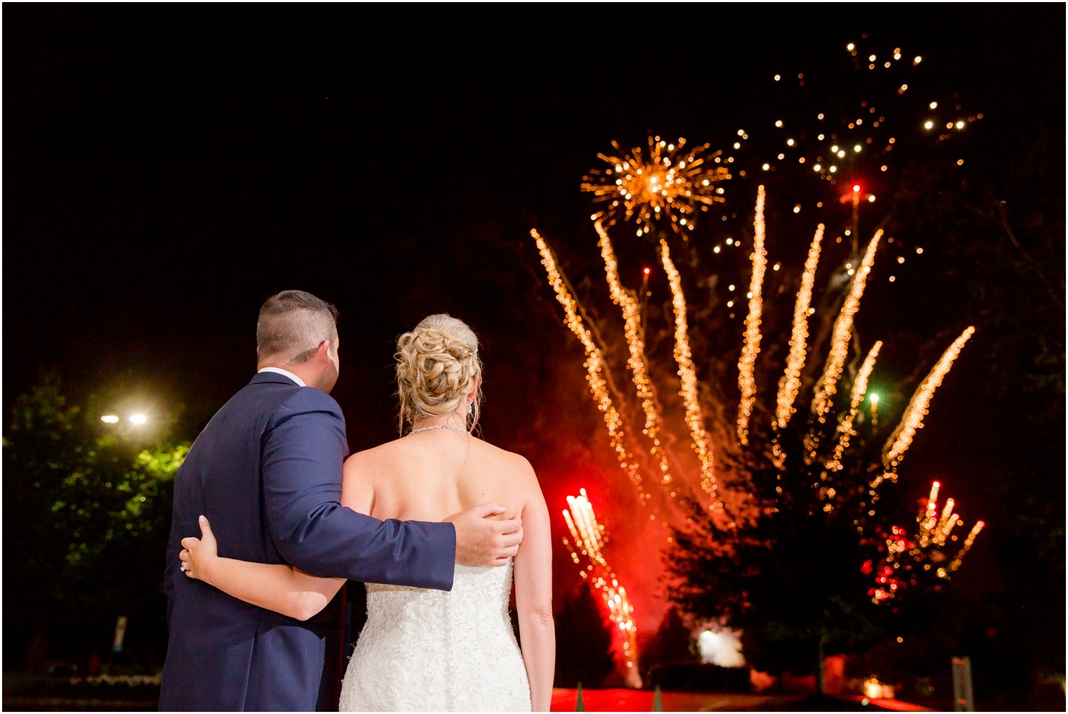 firework display for summer wedding at the Palace at Somerset Park