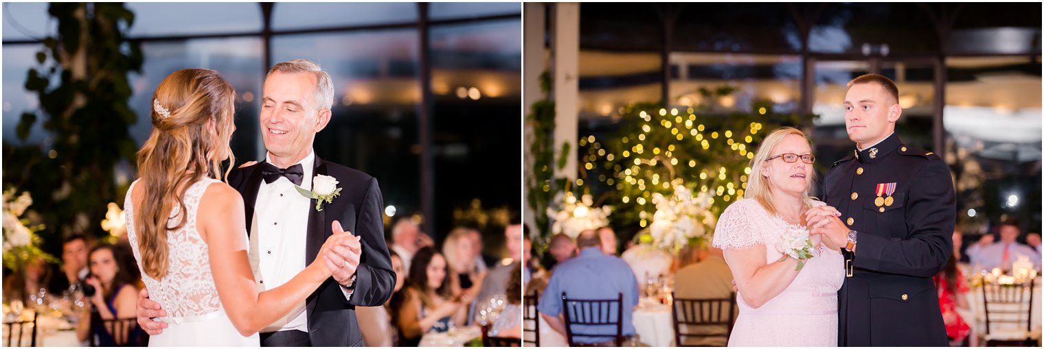 parent dances during wedding reception at Jasna Polana photographed by Idalia Photography