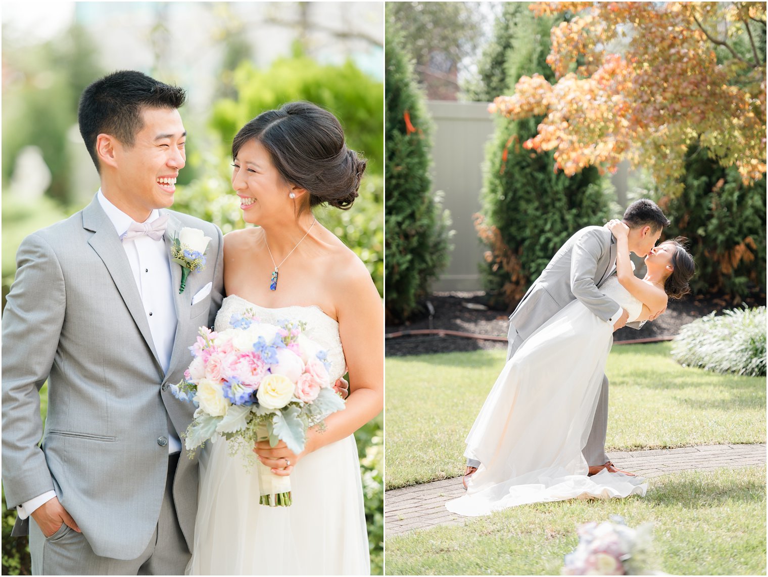 Romantic moments of joy with bride and groom at The Bethwood in New Jersey with Idalia Photography