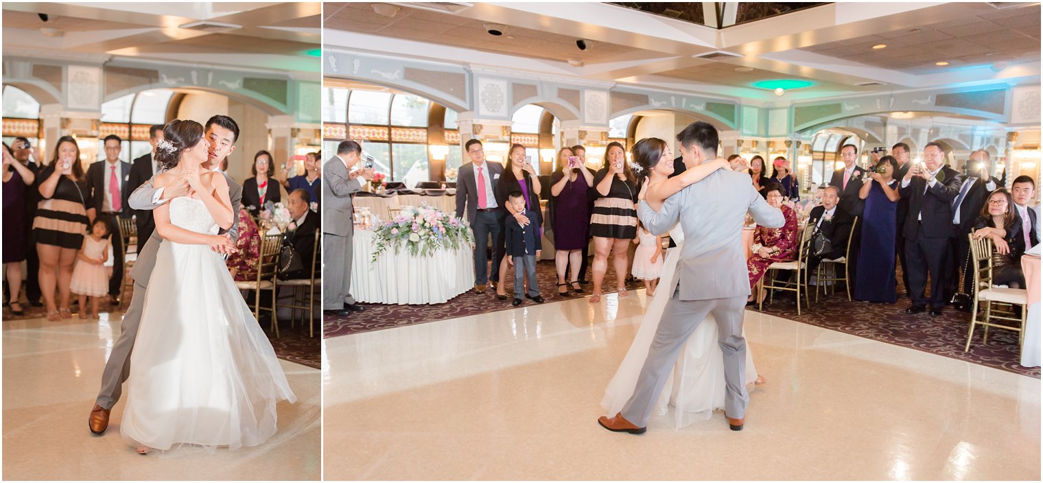 bride and groom dance at The Bethwood with music by Gemini Productions