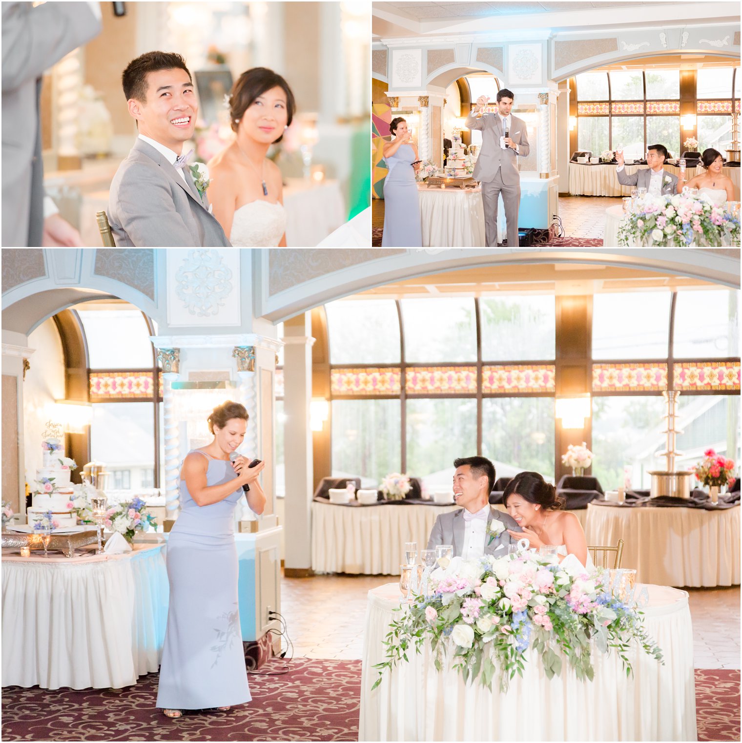 Best man and maid of honor give wedding toasts at The Bethwood