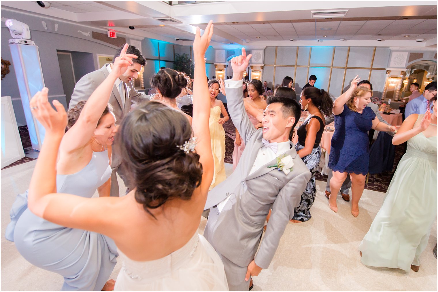bride and groom dance at reception at The Bethwood