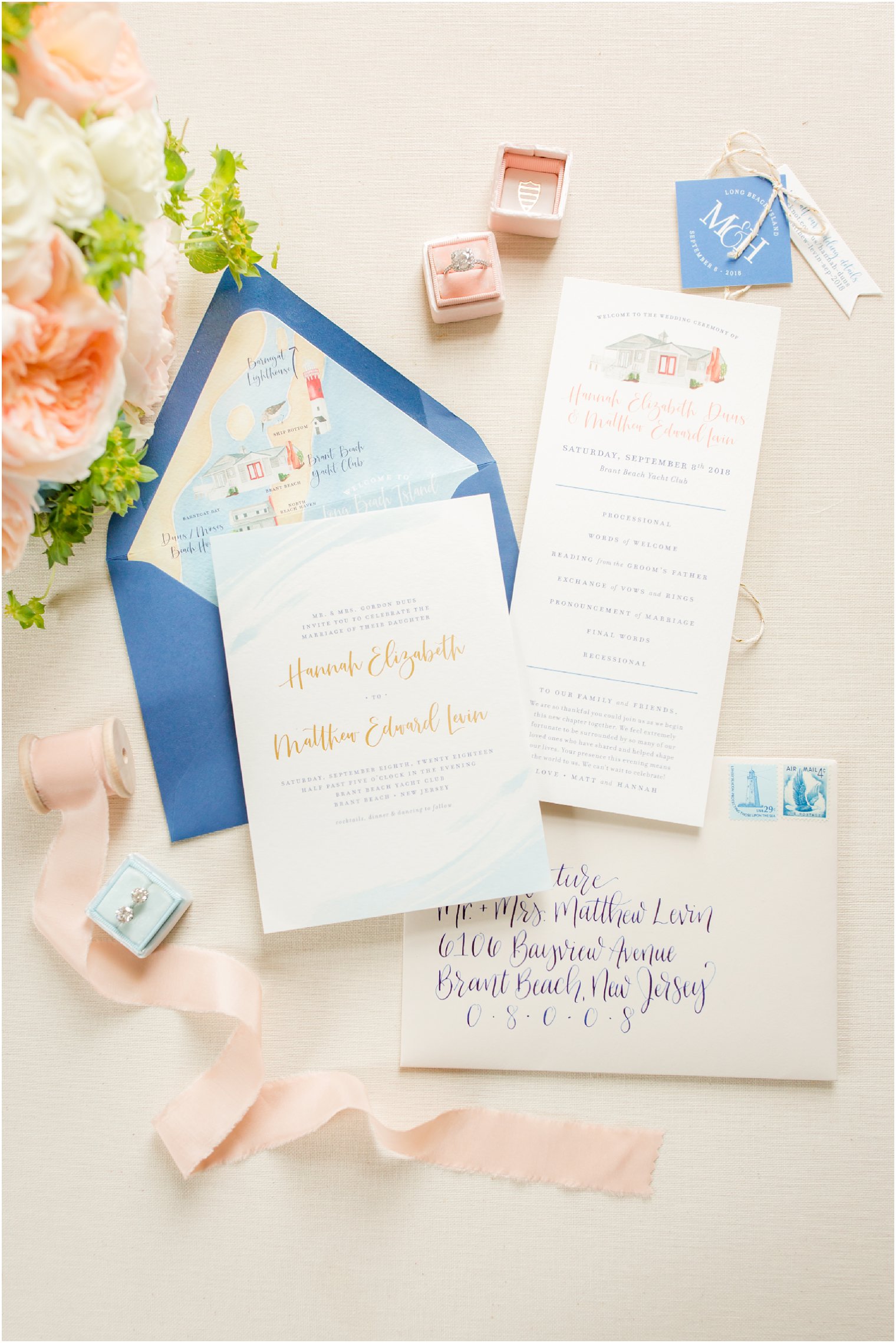 wedding invitation suite by Crisp by Britt photographed by Idalia Photography