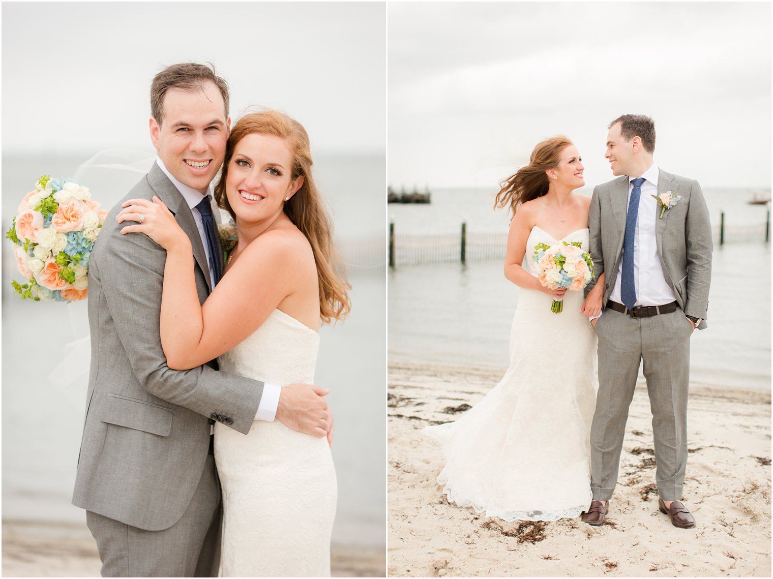 Brant Beach Yacht Club wedding portraits by Idalia Photography
