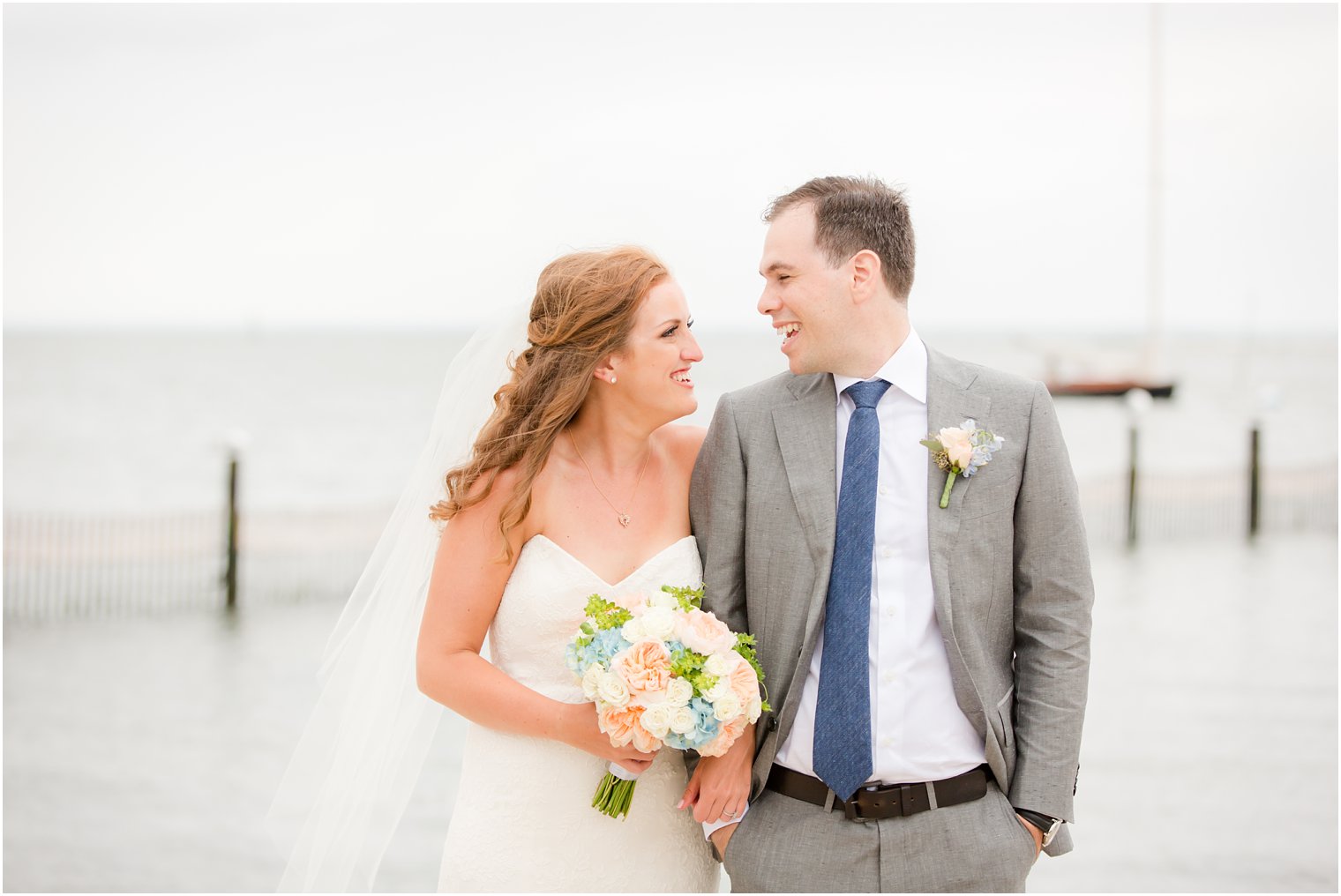 Rainy day wedding on LBI