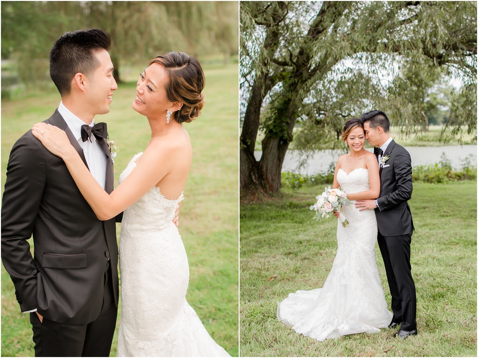 outdoor wedding portraits in Princeton NJ with Idalia Photography