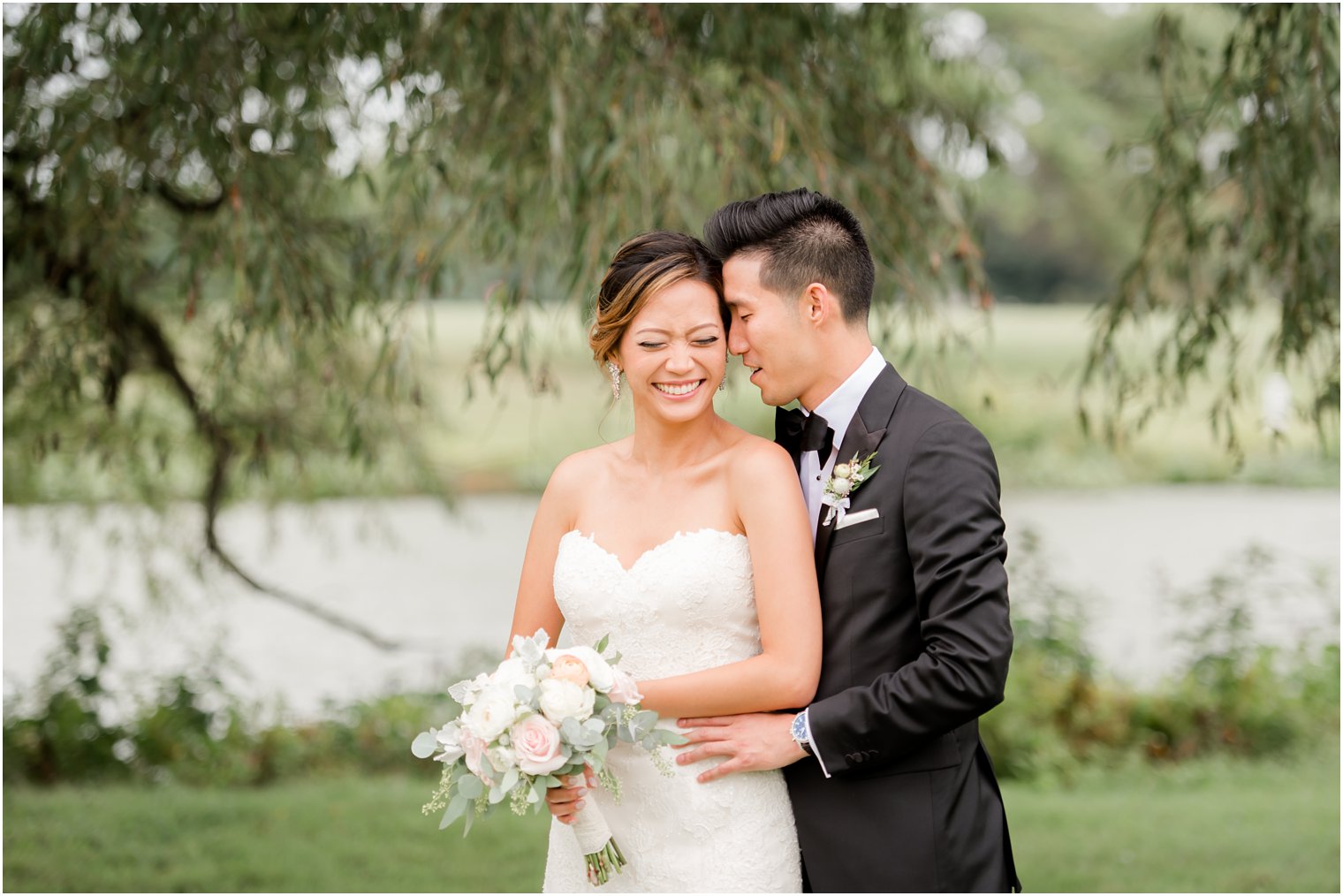 joyful wedding day photographed by New Jersey wedding photographer Idalia Photography