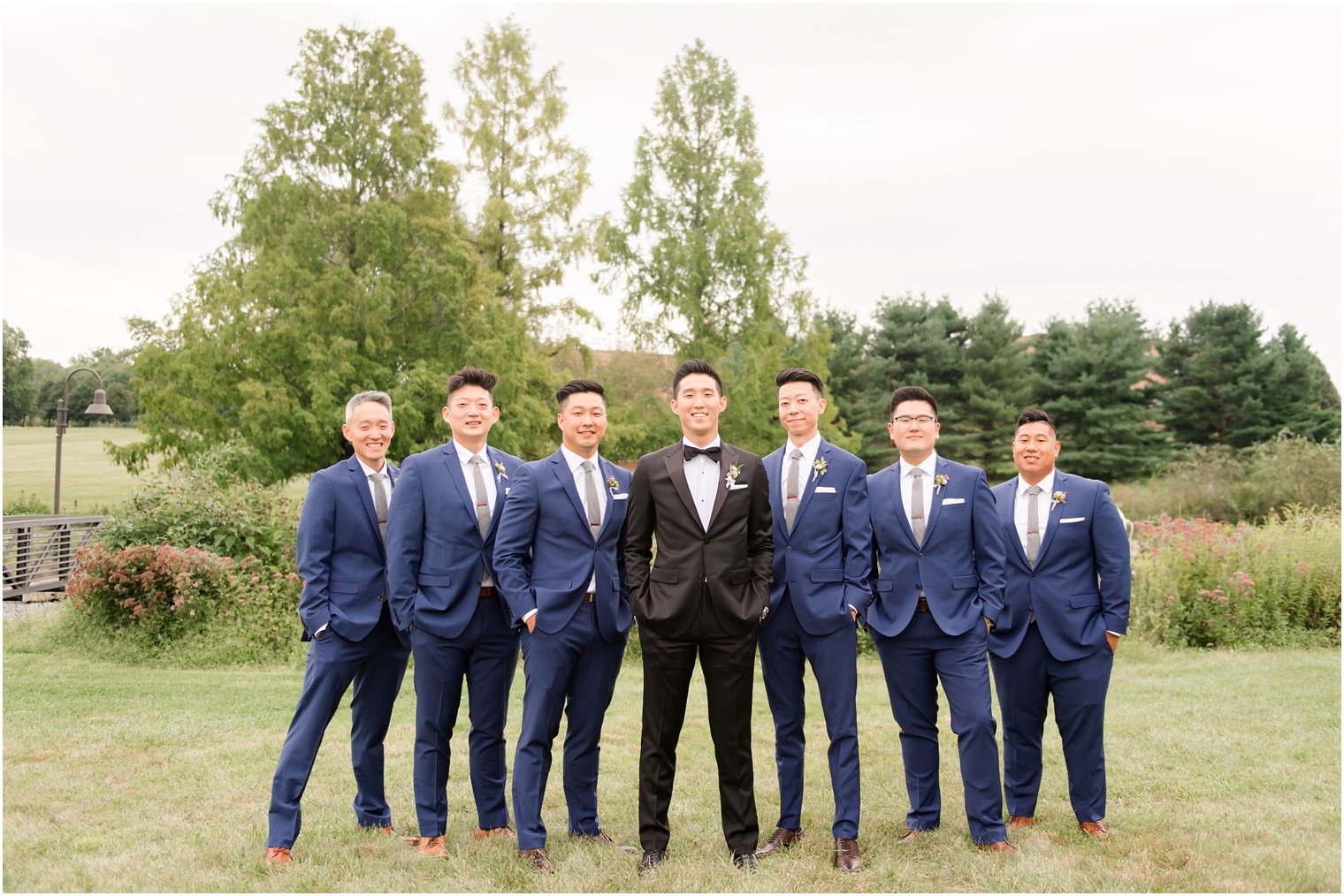 classic groomsmen attire at Chauncey Hotel photographed by Idalia Photography