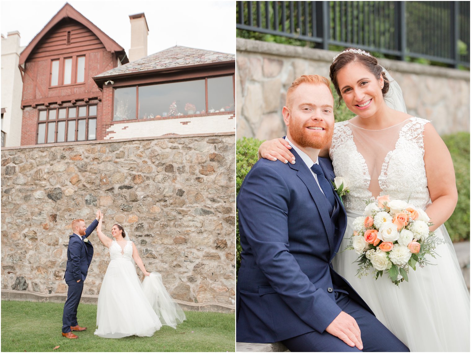 classic wedding portraits at Lake Mohawk Country Club by Idalia Photography