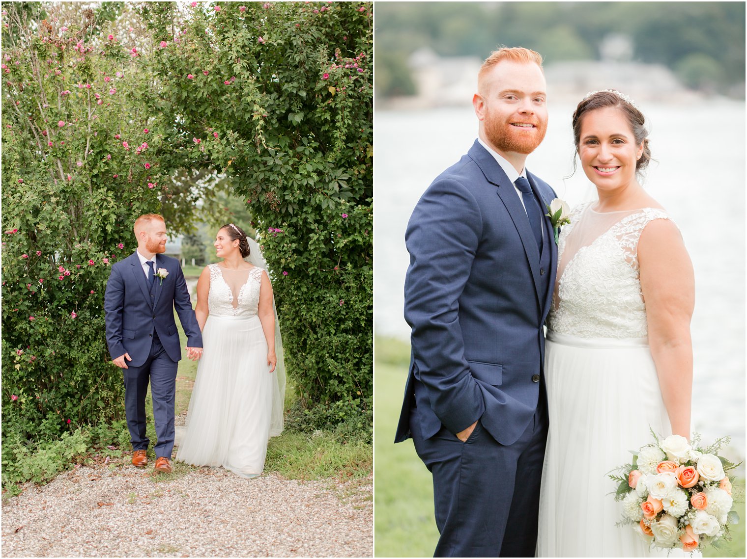 outdoor wedding portraits with Idalia Photography at Lake Mohawk Country Club