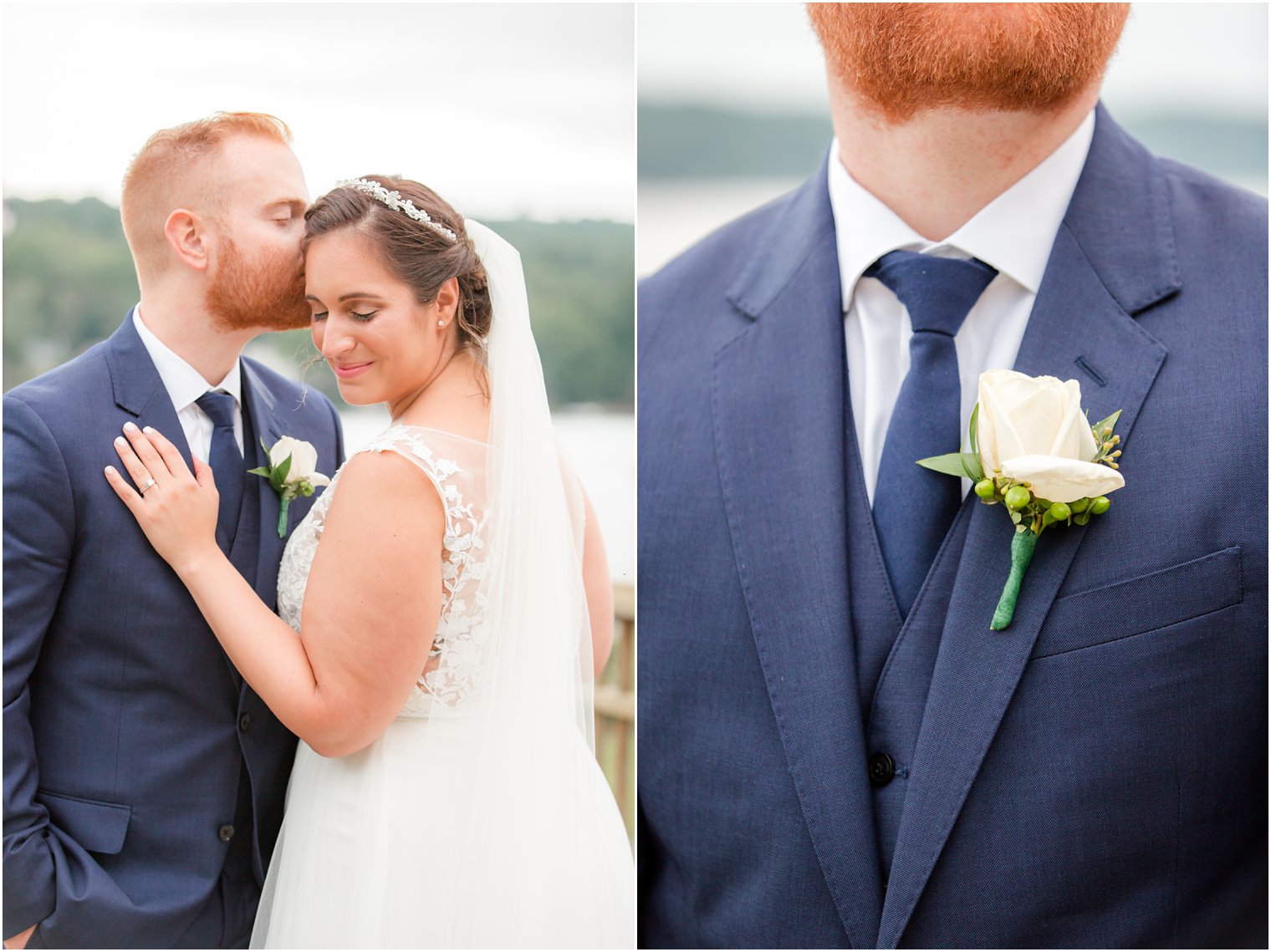 rose boutonniere for groom by Entenmann's Florist photographed by Idalia Photography