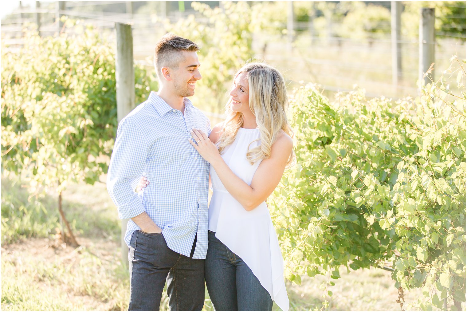 New Jersey winery engagement session photographed by Idalia Photography