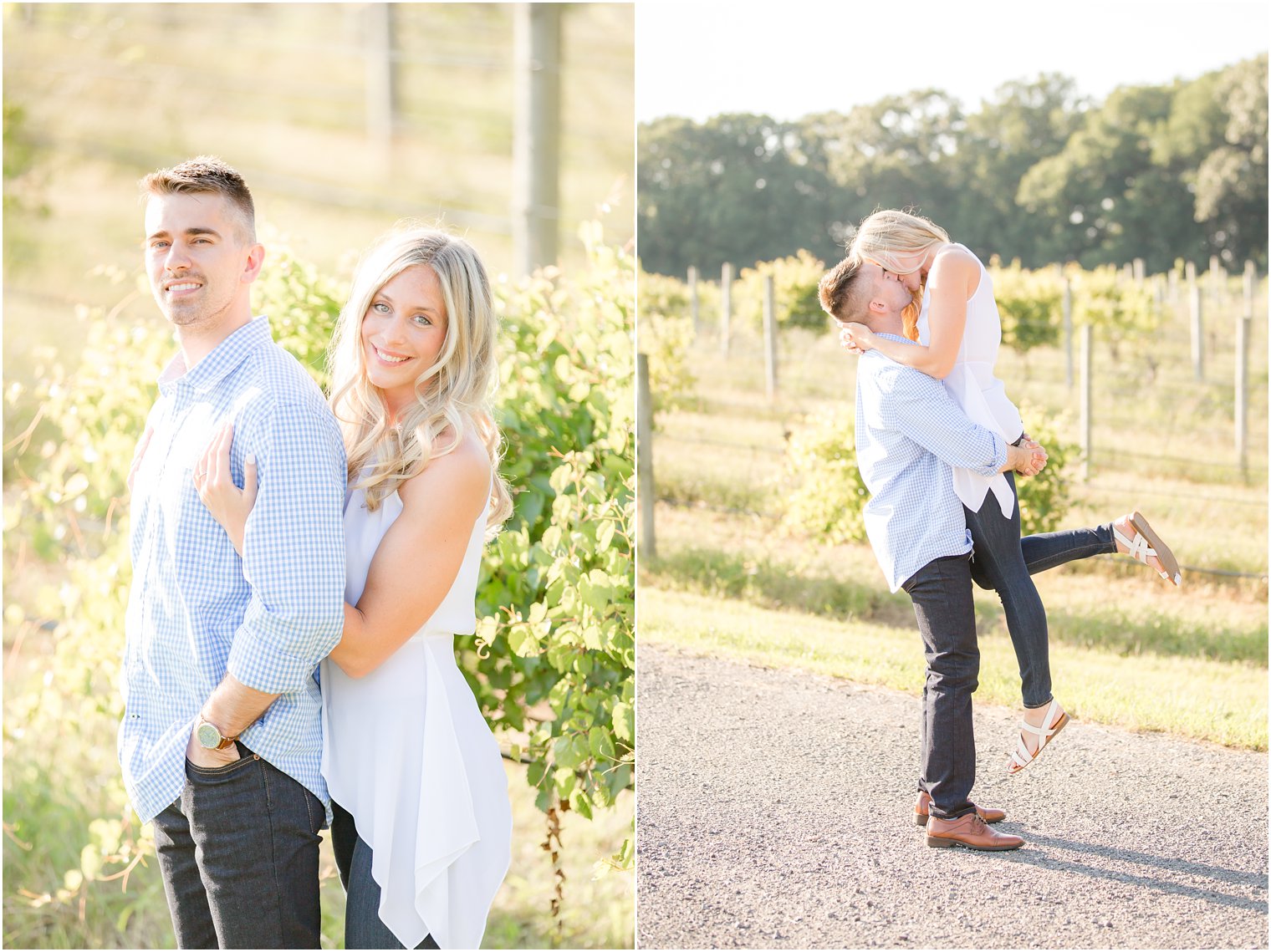 NJ engagement session at winery photographed by Idalia Photography