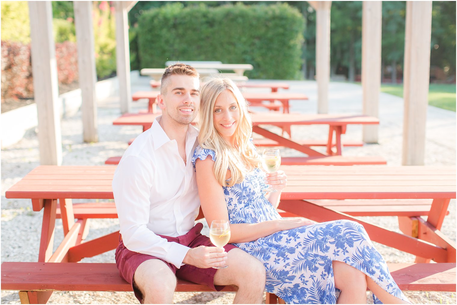 winery themed engagement session at Laurita Winery photographed by Idalia Photography