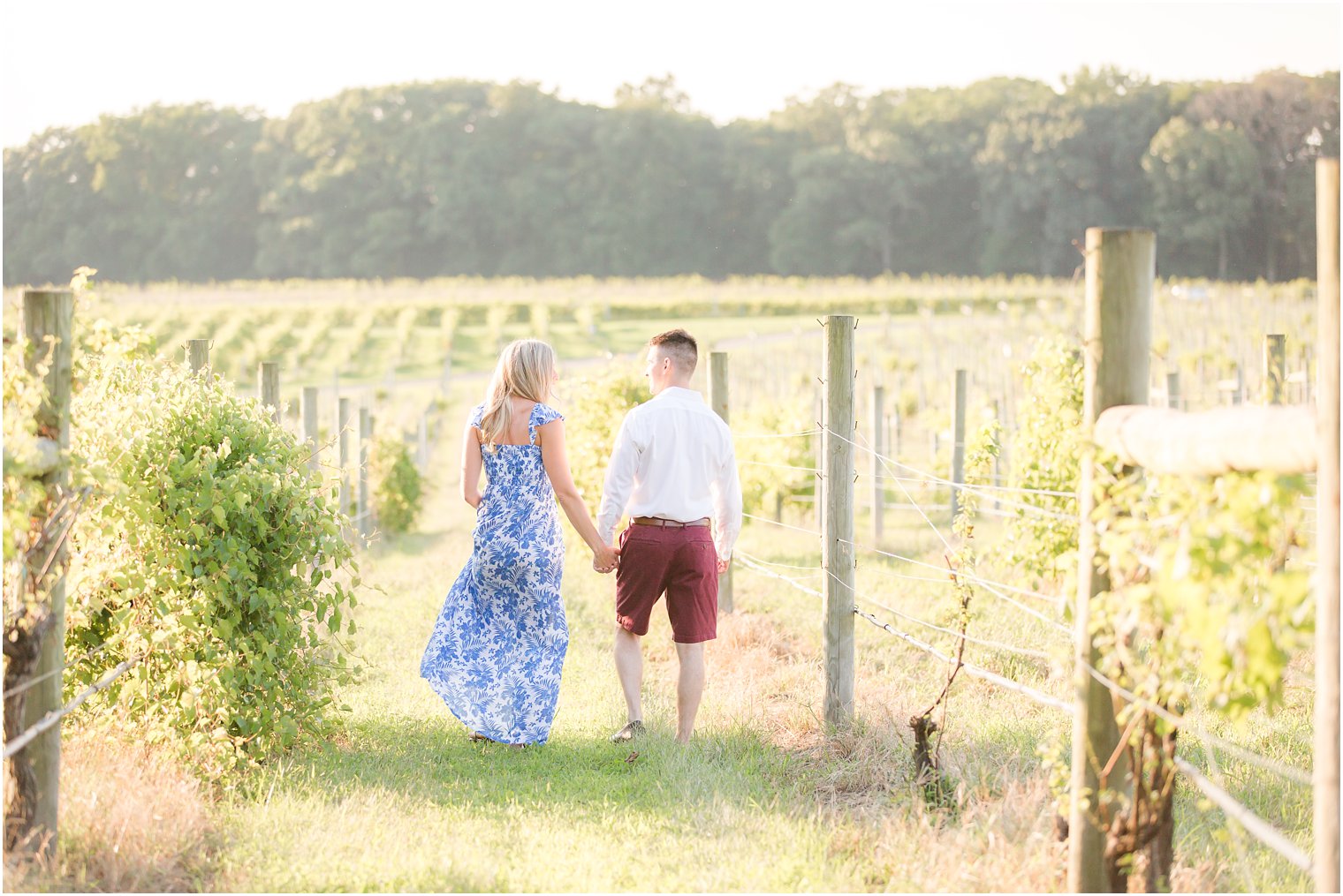 NJ wedding photographer captures Laurita Winery engagement session