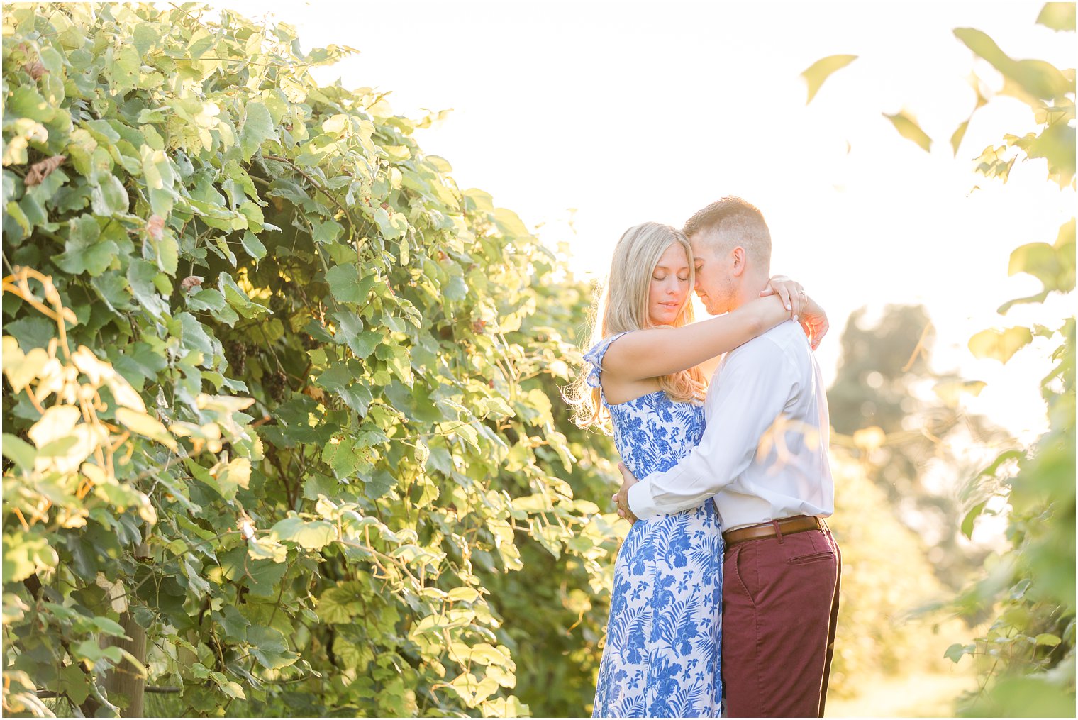 engagement pictures at Laurita Winery photographed by Idalia Photography