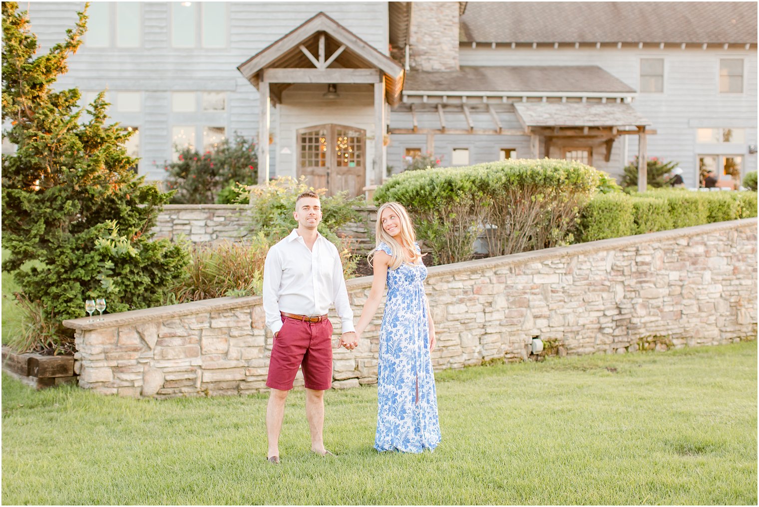 engagement session at Laurita Winery photographed by Idalia Photography