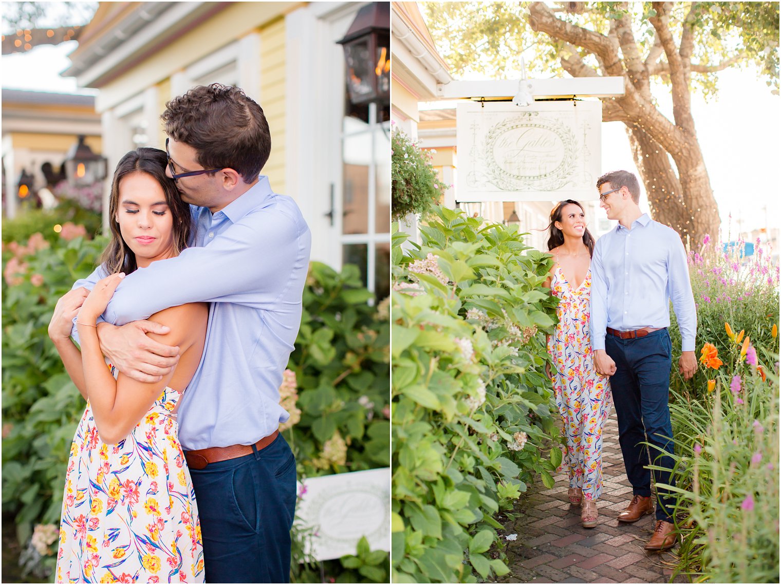 Engagement photos at The Gables on LBI