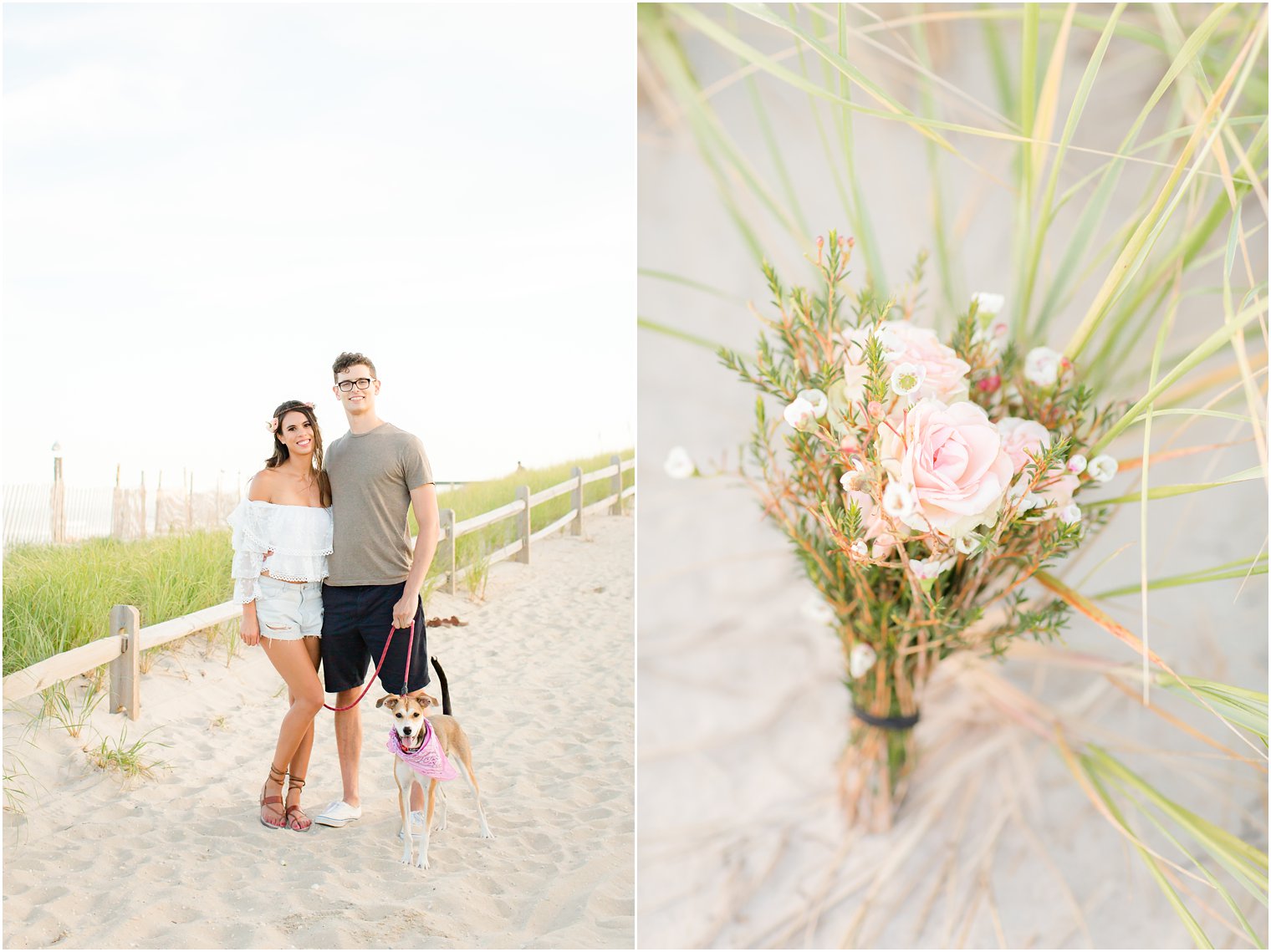 beautiful beach inspired pink floral bouquet by Lily in the Valley
