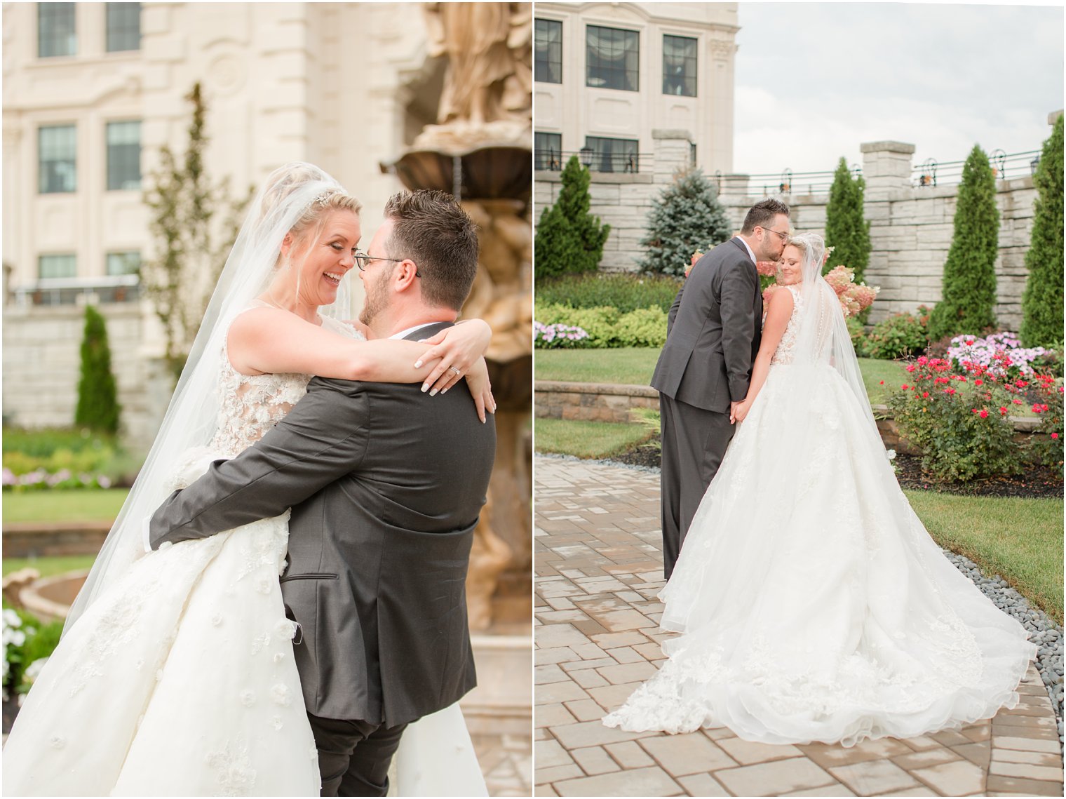 joyful wedding portraits at Legacy Castle in North Jersey by Idalia Photography