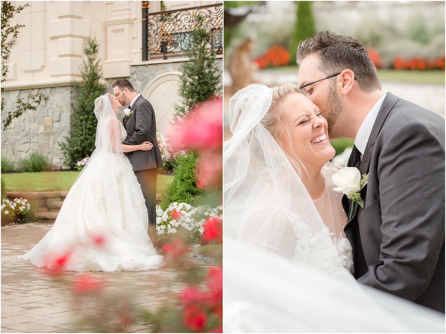 Elegant wedding day portraits at Legacy Castle in North Jersey by Idalia Photography