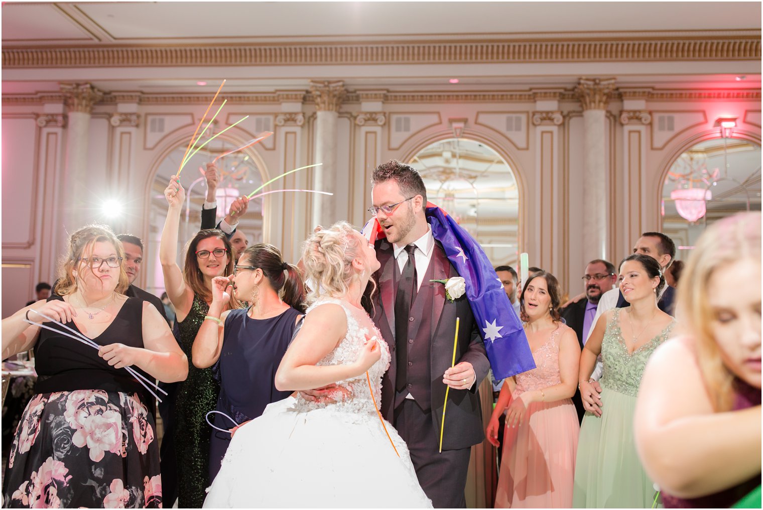 wedding reception dancing at Legacy Castle by Idalia Photography