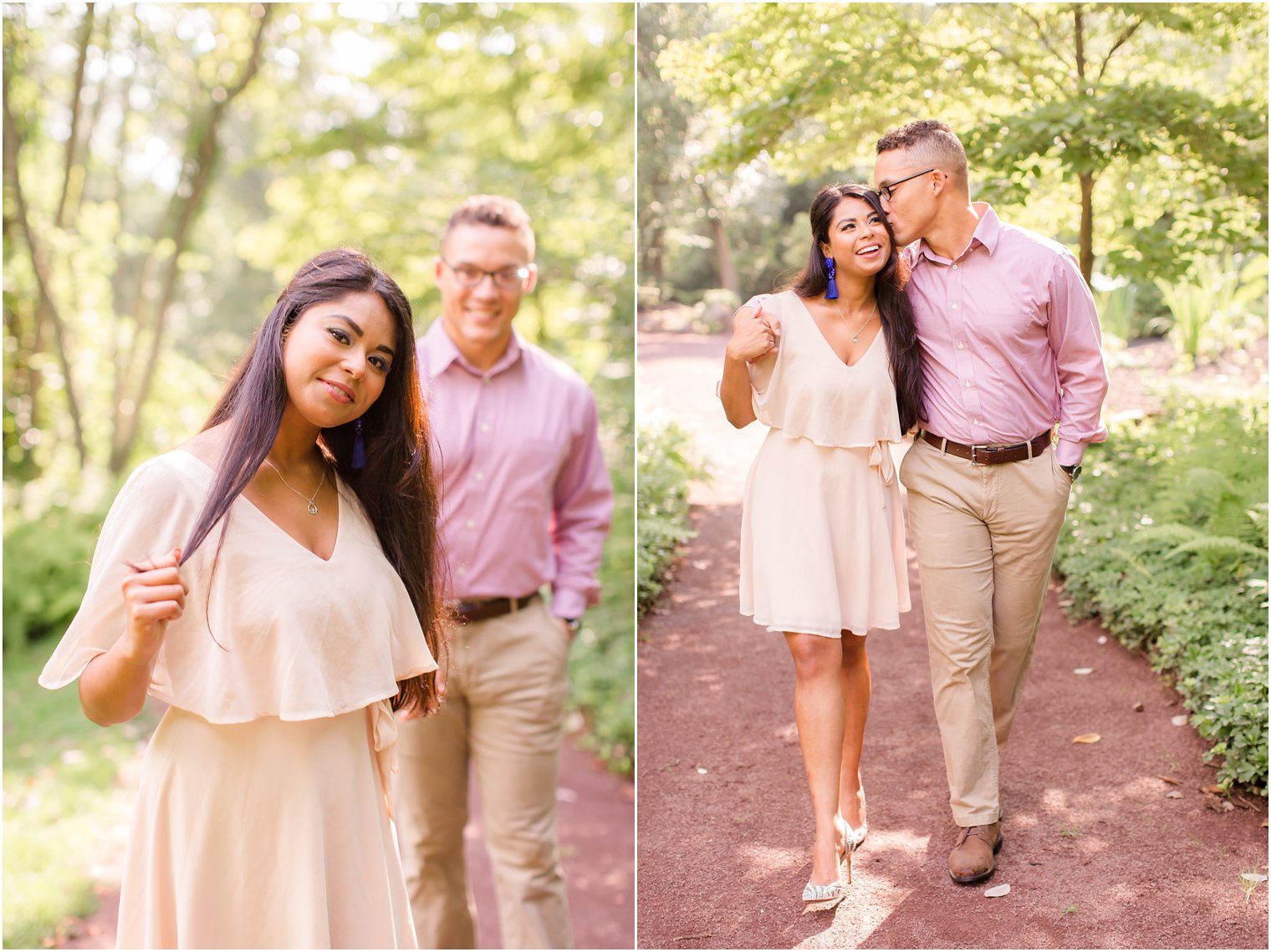 Hamilton New Jersey engagement portraits at Sayen Gardens by Idalia Photography