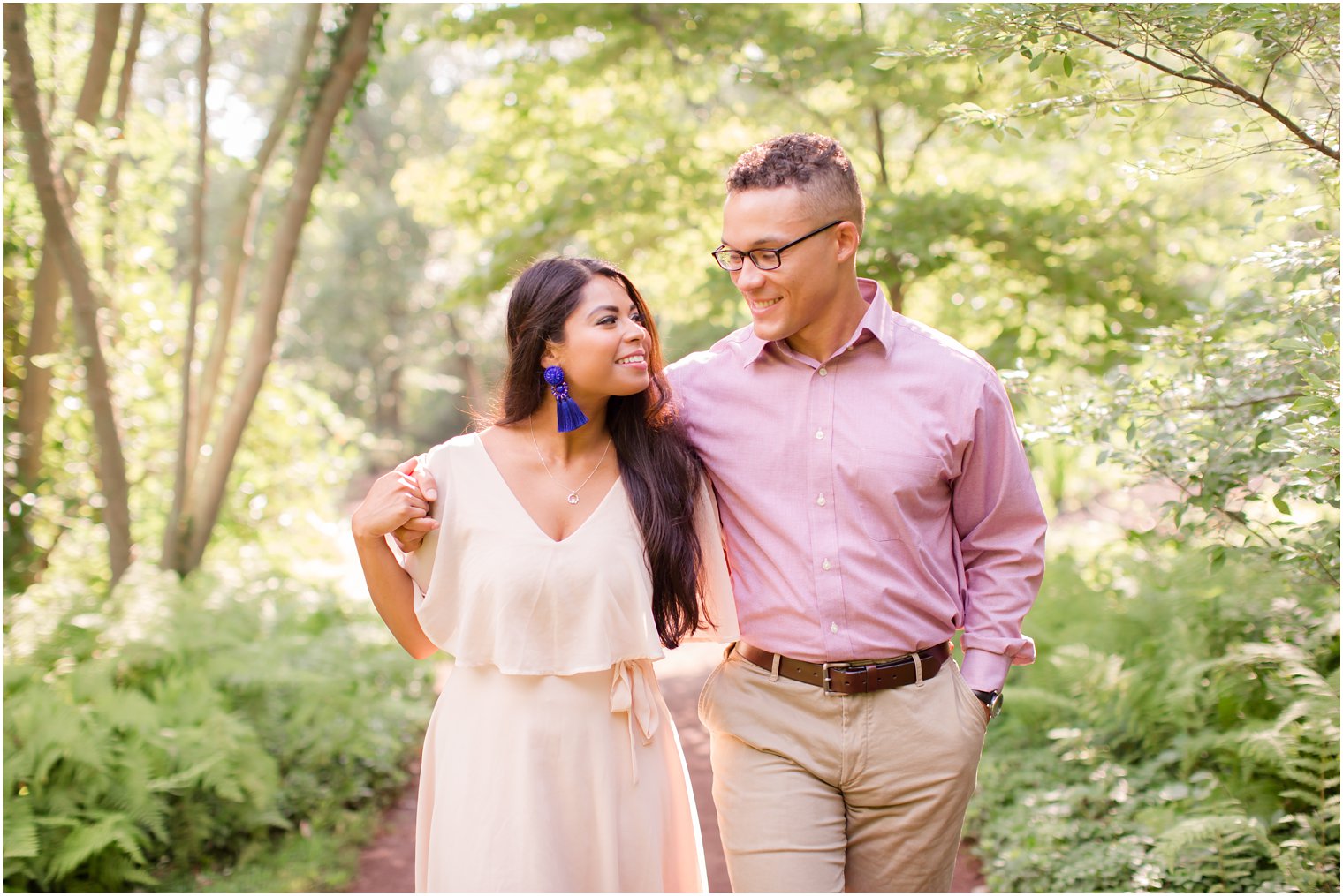 Hamilton NJ engagement session at Sayen Gardens by Idalia Photography