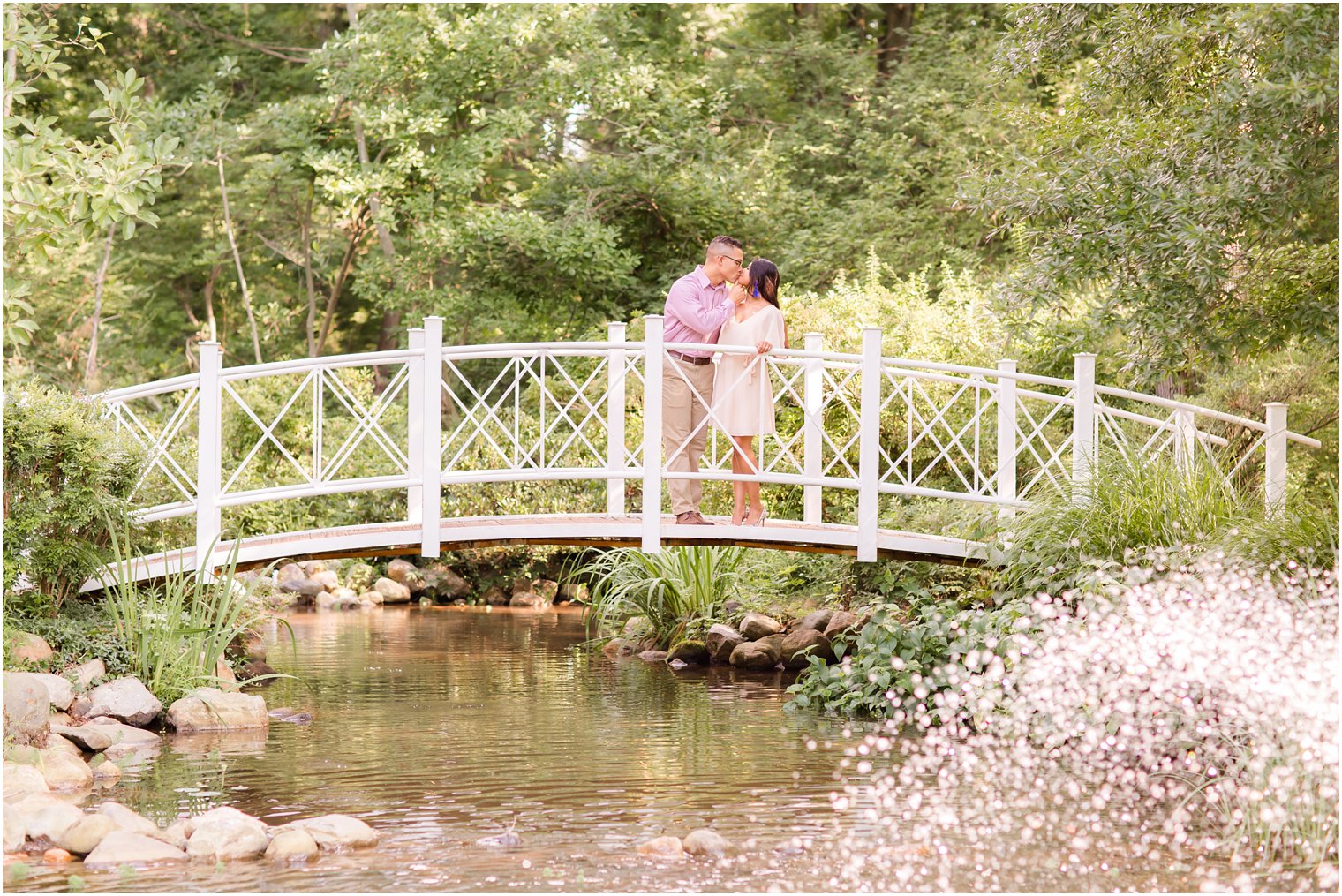 Idalia Photography captures Sayen Gardens engagement portraits