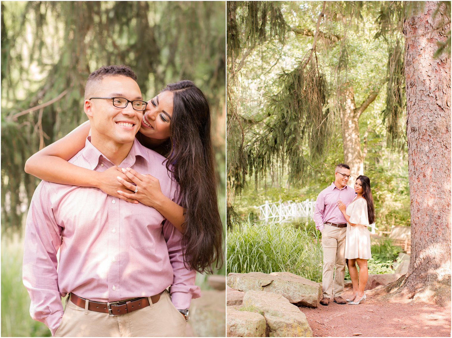 Hamilton NJ engagement portraits at Sayen Gardens photographed by Idalia Photography