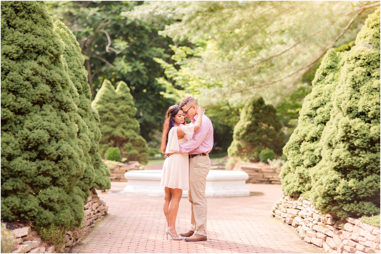 Sayen Gardens engagement portraits by Idalia Photography