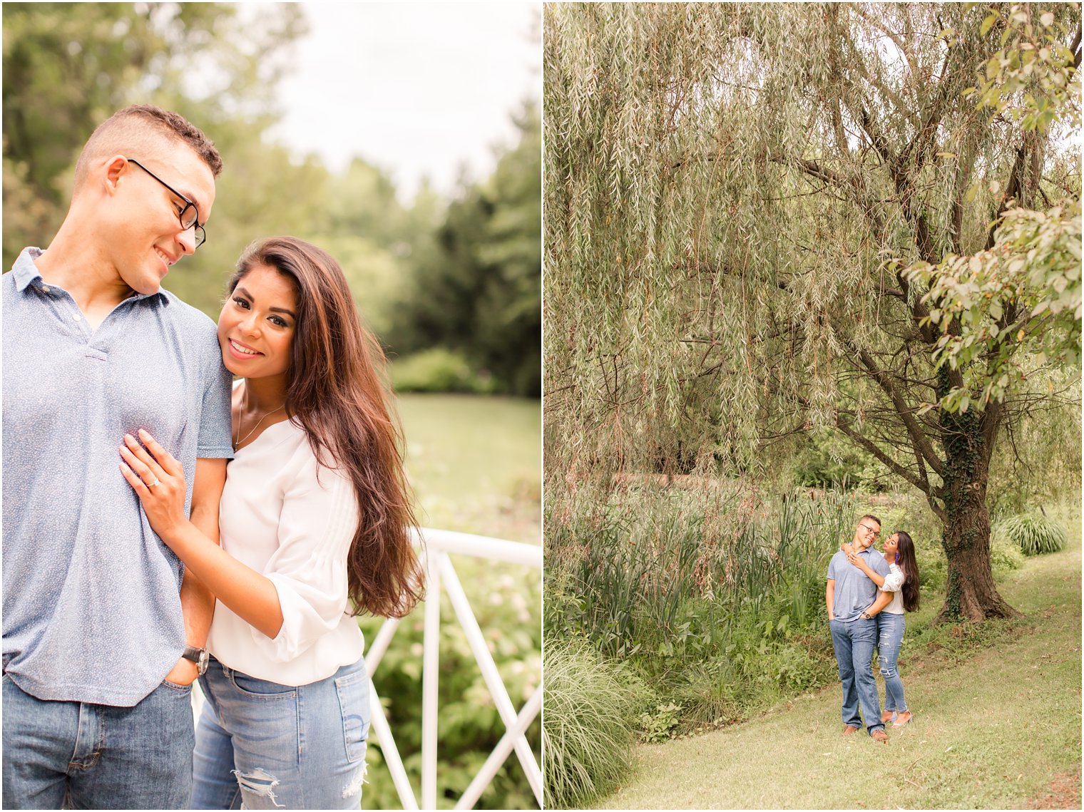 Sayen Gardens engagement session by Idalia Photography