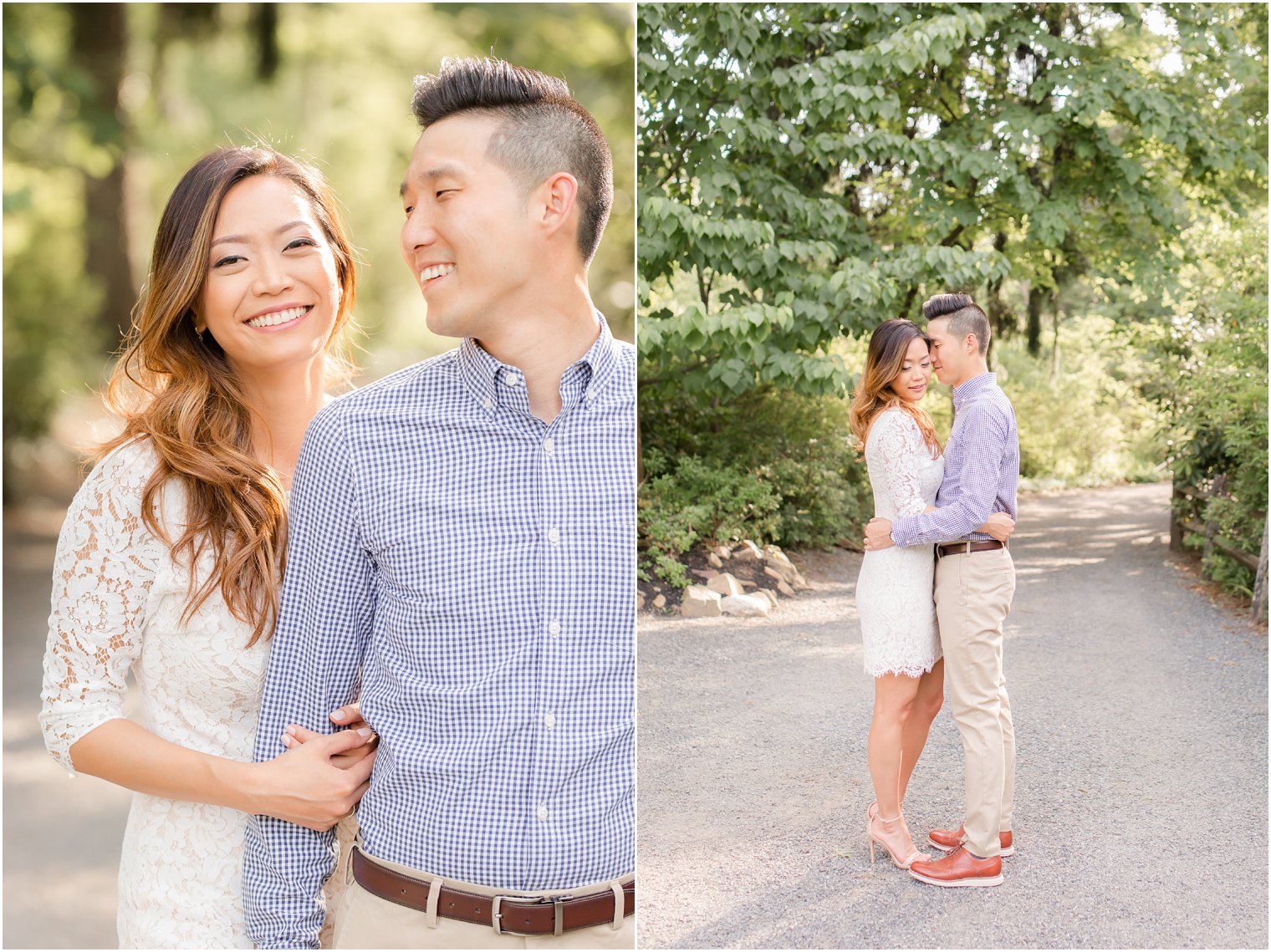 romantic NJ engagement session at Sayen House and Gardens with Idalia Photography