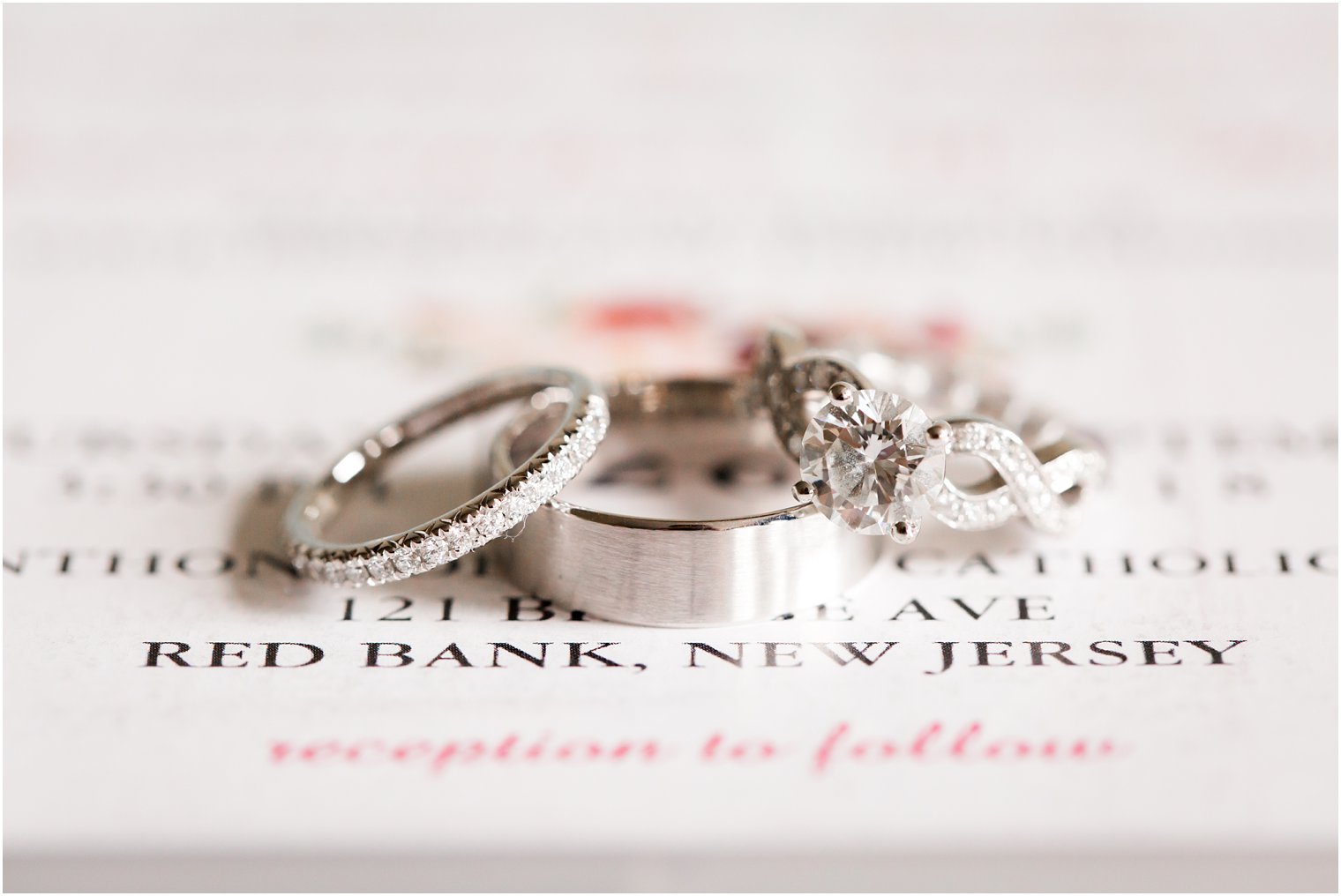 wedding rings on wedding invitation by Zazzle
