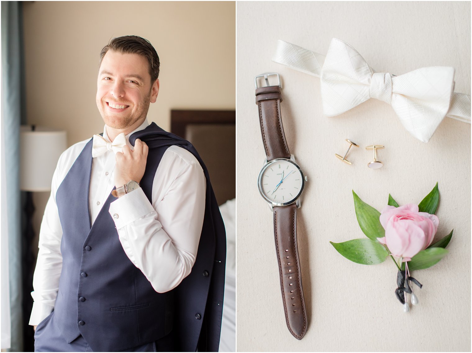 groom portrait on wedding day