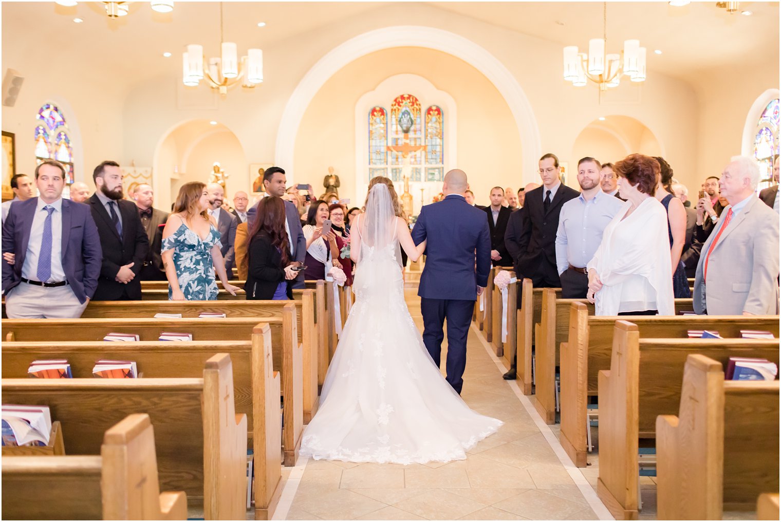 bride's processional during Red Bank wedding ceremony