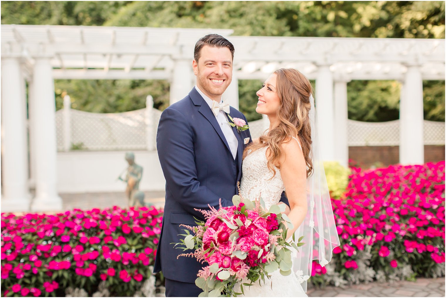 Shadowbrook wedding photos of a happy groom and his wife