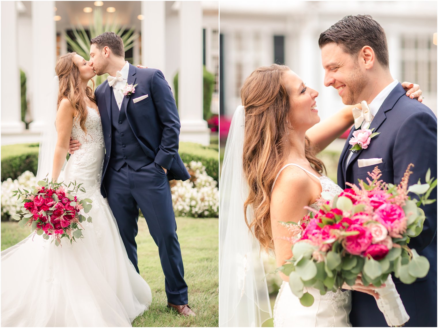 romantic photos of bride and groom