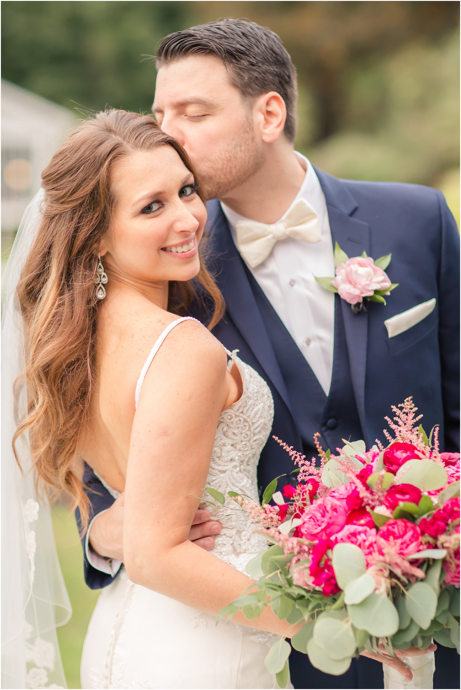 elegant bride and groom portrait