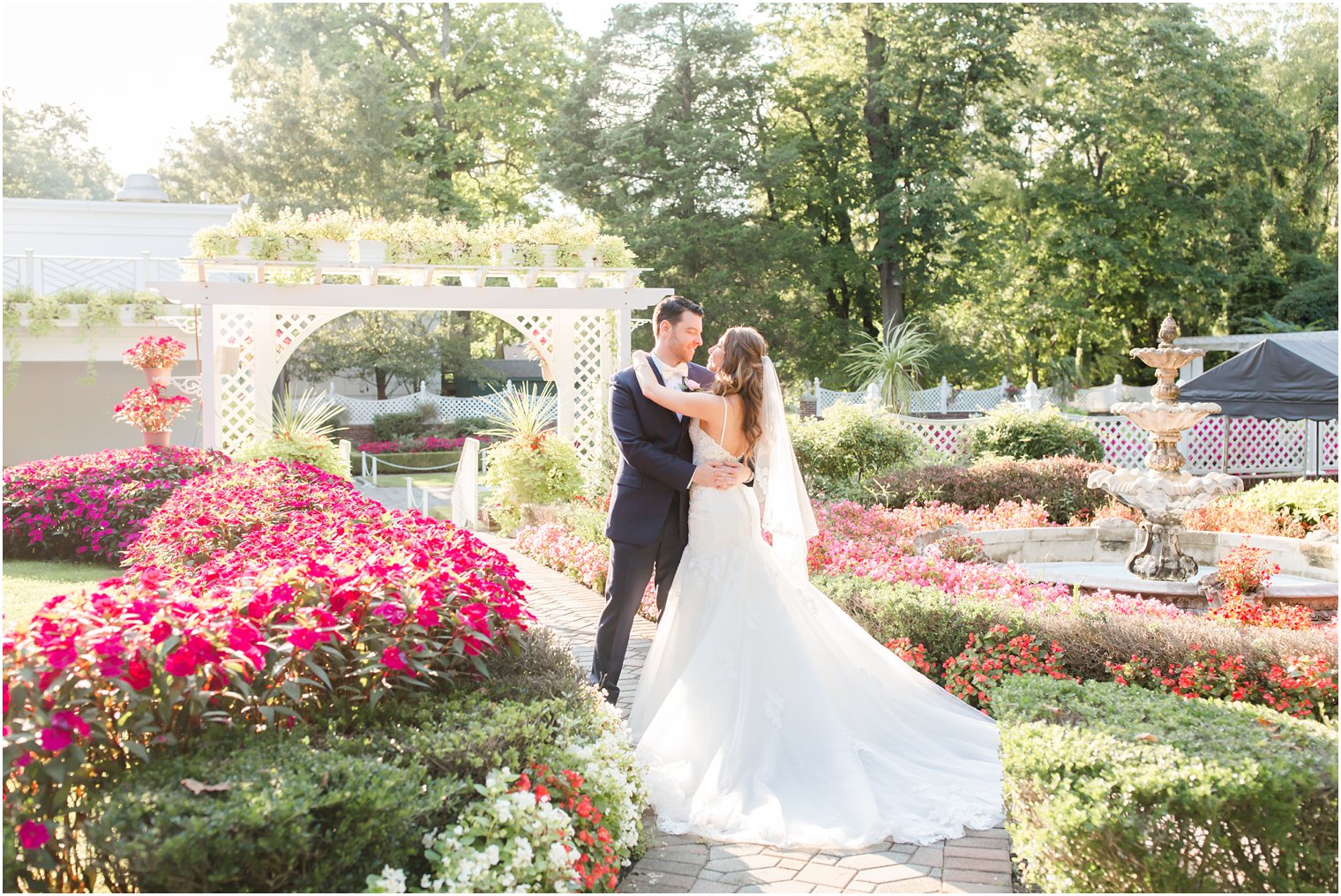 elegant garden wedding at Shadowbrook